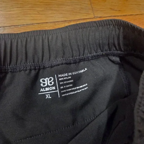 Albion Fit Jetsetters Black Jogger Pants with Gold Ankle Zip Detail - Picture 7 of 13